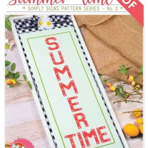 Instant Buy Summer Time Simply Signs Downloadable PDF Cross Stitch Pattern | It's Sew Emma