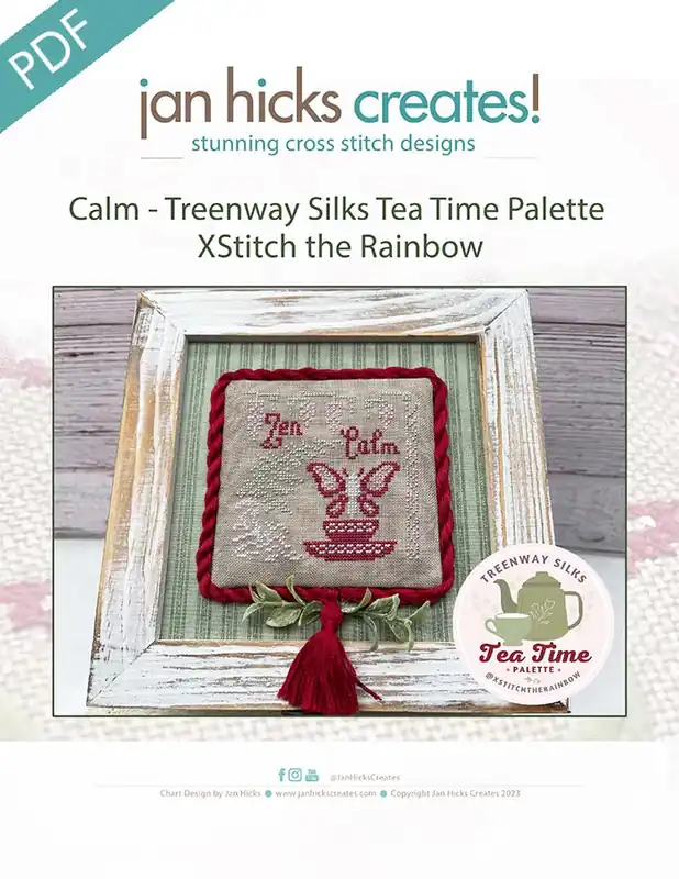 Genuine Calm Downloadable PDF Cross Stitch Pattern | Jan Hicks Creates!