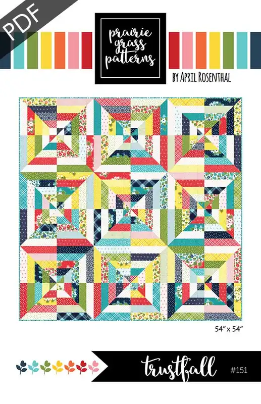 Sale Trustfall Downloadable PDF Quilt Pattern | Prairie Grass Patterns