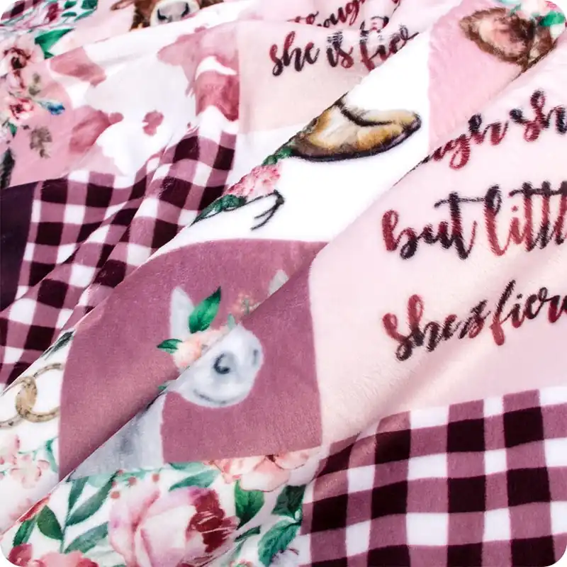 Digital Cuddle Rosewater Cowgirl Yardage | SKU# DCCOWGIRL-ROSEWATER New Arrival