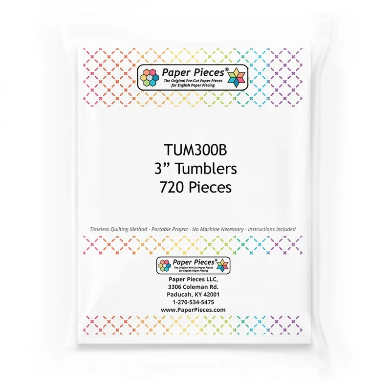 Hassle-Free Returns 3" Tumbler 720ct Paper Pieces | Paper Pieces #TUM300B