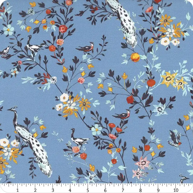 Fan Favorite Florence Afreschi Uffizi Ceruleo in Rayon Yardage | SKU# R-43502