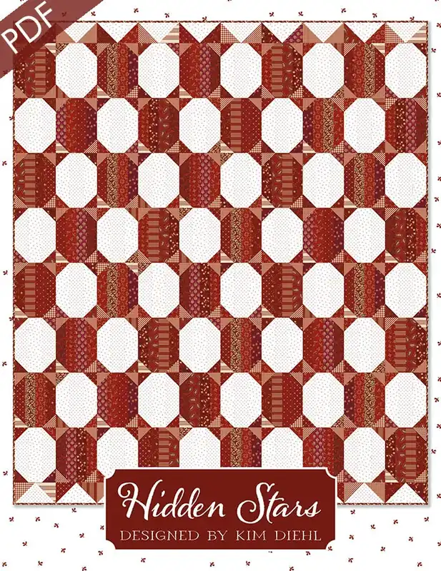 Price Cut Hidden Stars Downloadable PDF Quilt Pattern | Kim Diehl