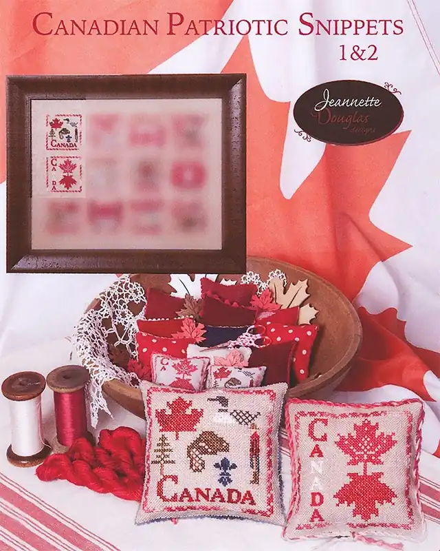 Canadian Patriotic Snippets 1 & 2 Cross Stitch Pattern | Jeannette Douglas Designs Factory Price
