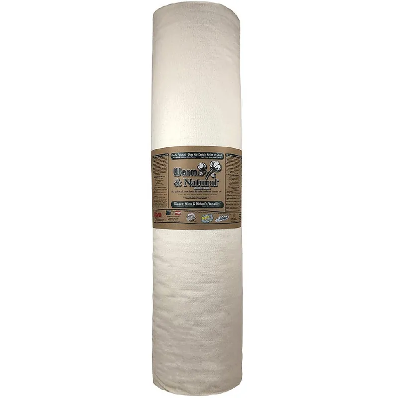 Warm & Natural 45" x 40 Yard Bolt Quilt Batting | The Warm Company #2105A Don’t Miss Out