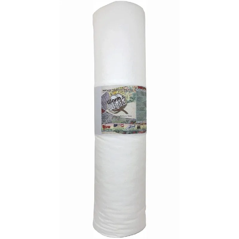 One Day Deal Warm & White 90" x 20 Yard Bolt Quilt Batting | The Warm Company #2511