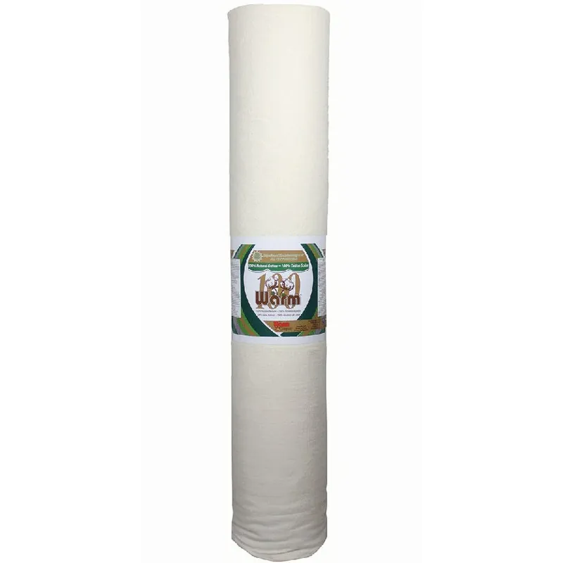 Factory Price Warm 100 110" x 25 Yard Bolt Quilt Batting | The Warm Company #2620