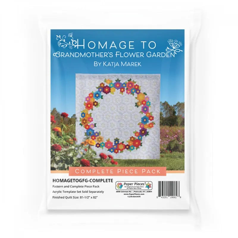 Homage to Grandmother's Flower Garden Complete Paper Piece Pack | Paper Pieces #HOMAGETOGFG-COMPLETE Grab Now