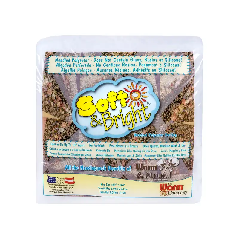 Soft & Bright Polyester King Quilt Batting | The Warm Company #W1809WN Seasonal Sale