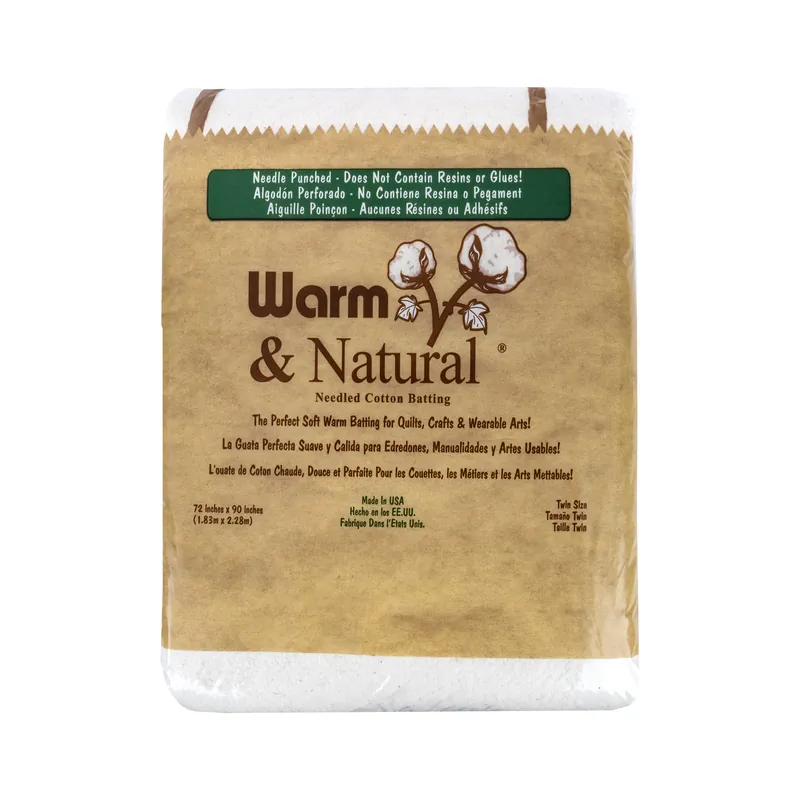 Professional Grade Warm & Natural Twin Quilt Batting | The Warm Company #W2391WN