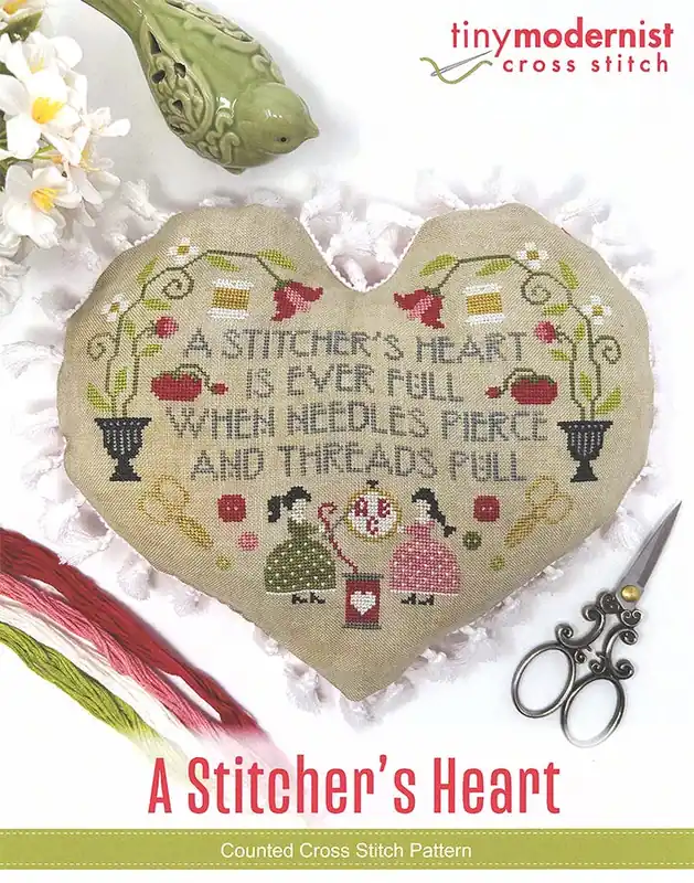 A Stitcher's Heart Cross Stitch Pattern | Tiny Modernist Special Discount