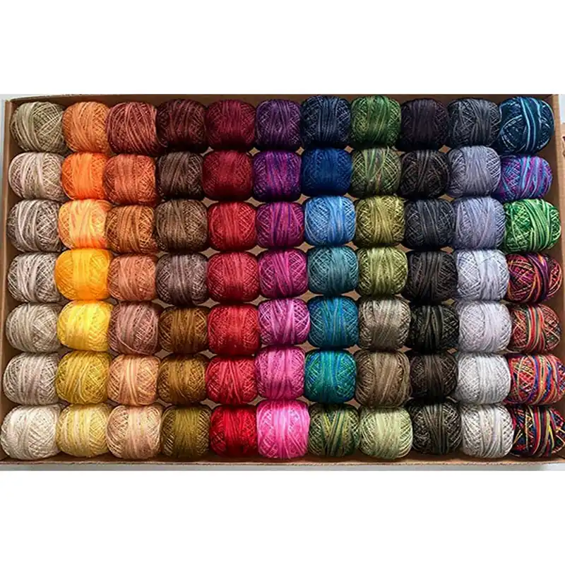 Grab Now Valdani 77 Color Beautiful Variegated Color Pack Perle Cotton Size 12 Embroidery Floss | Valdani #BCPV12SMPLR