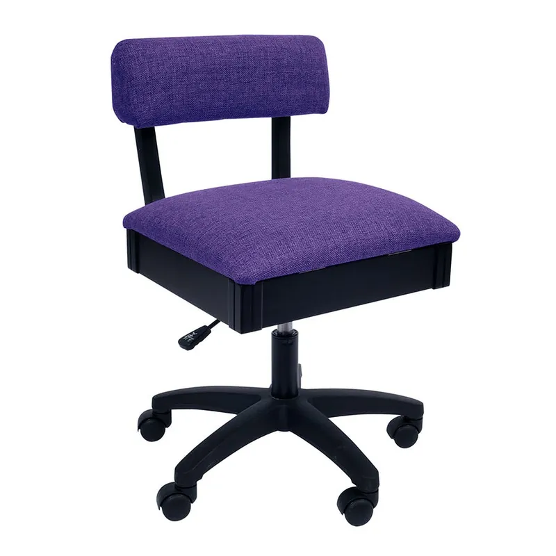 Arrow Royal Purple Hydraulic Sewing Chair | Arrow Sewing #H8160 Big Sale