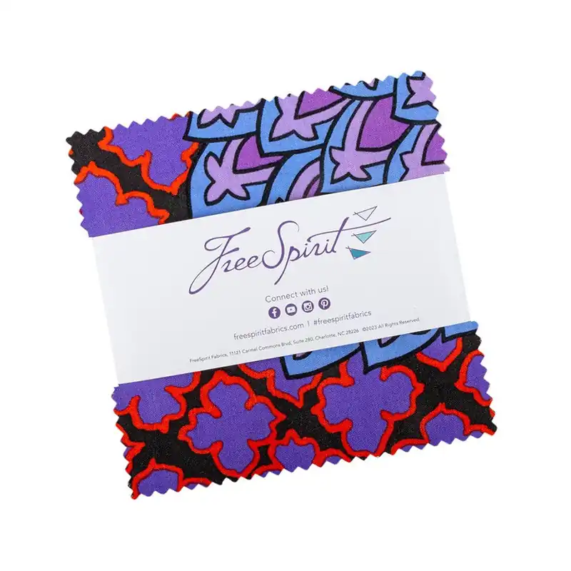 Secure Checkout Dark Spring 2024 Kaffe Fassett Collective Charm Pack | Kaffe Fassett for FreeSpirit Fabrics