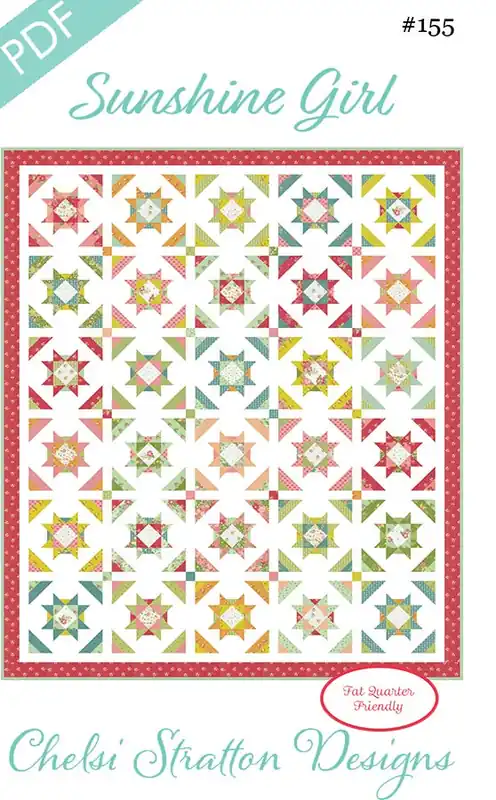 Sunshine Girl Downloadable PDF Quilt Pattern | Chelsi Stratton Designs Original