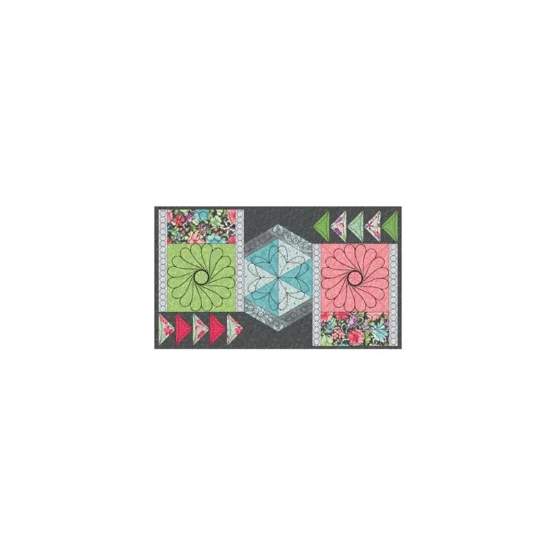 Four Piece High Shank Template Set for Meadow Dance Panel Feather Focus | Westalee Design for Sew Steady #WT-MDFFSET-HS Hot Picks