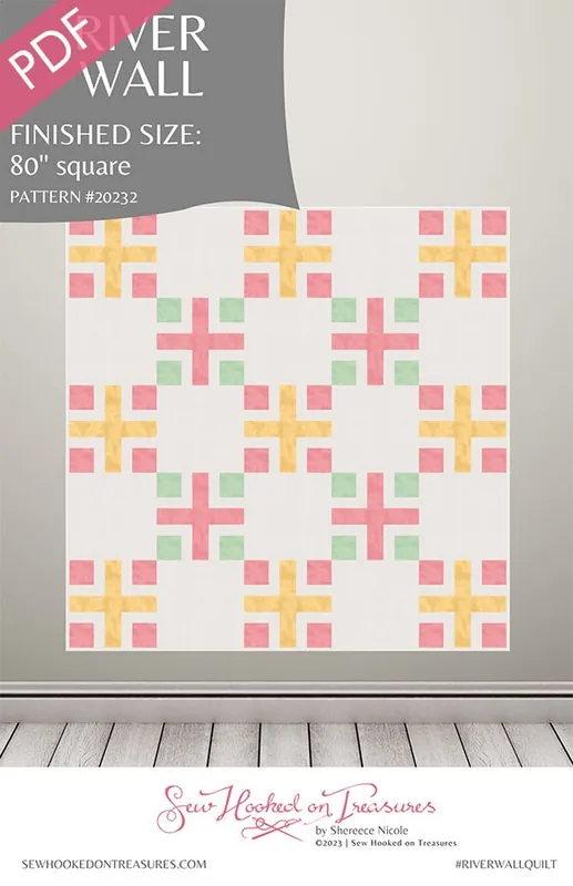 Best Price River Wall Downloadable PDF Quilt Pattern | Sew Hooked on Treasures