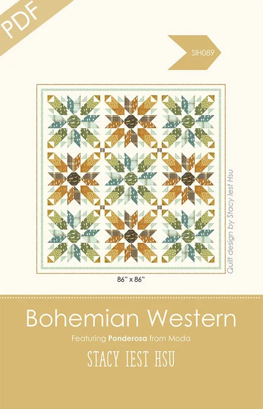 Markdown Bohemian Western Downloadable PDF Quilt Pattern | Stacy Iest Hsu