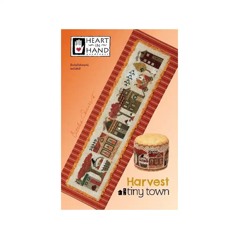 Express Delivery Harvest Tiny Town Cross Stitch Pattern | Heart in Hand