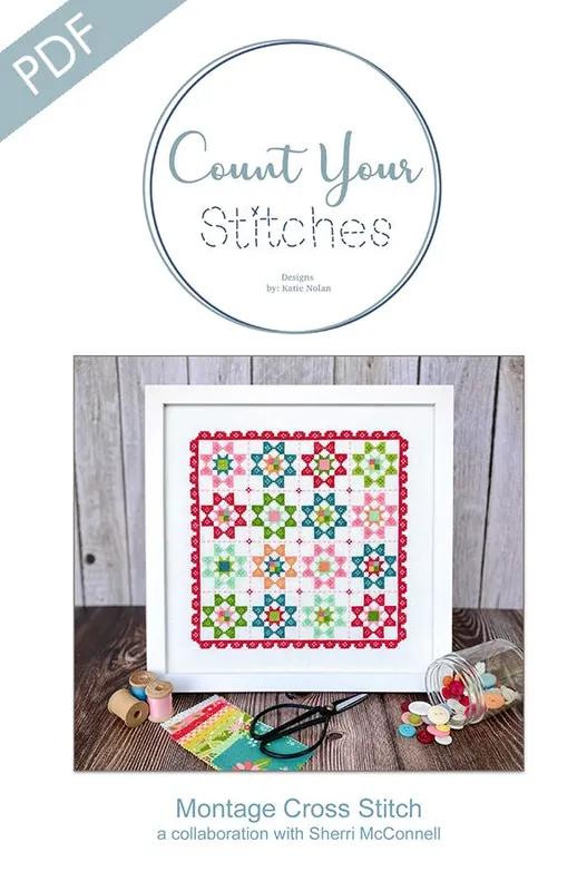 Montage Downloadable PDF Cross Stitch Pattern | Count Your Stitches Designs Big Sale