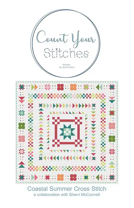 Fast Shipping Coastal Summer Cross Stitch Pattern | Count Your Stitches Designs