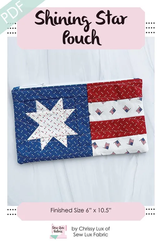 Shining Star Pouch Pouch Downloadable PDF Sewing Pattern | Sew Lux Fabric Clearance