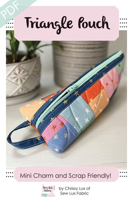 Clearance Triangle Pouch Pouch Downloadable PDF Sewing Pattern | Sew Lux Fabric