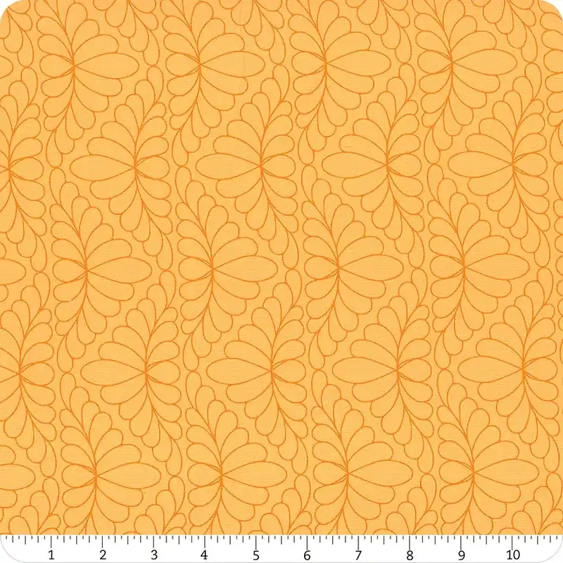 Special Discount Rainbow Sherbet Butterscotch Feather Arc Yardage | SKU# 45020-31