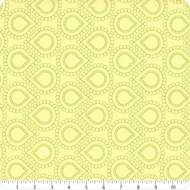 Rainbow Sherbet Kiwi Beaded Lotus Yardage | SKU# 45021-29 Handmade
