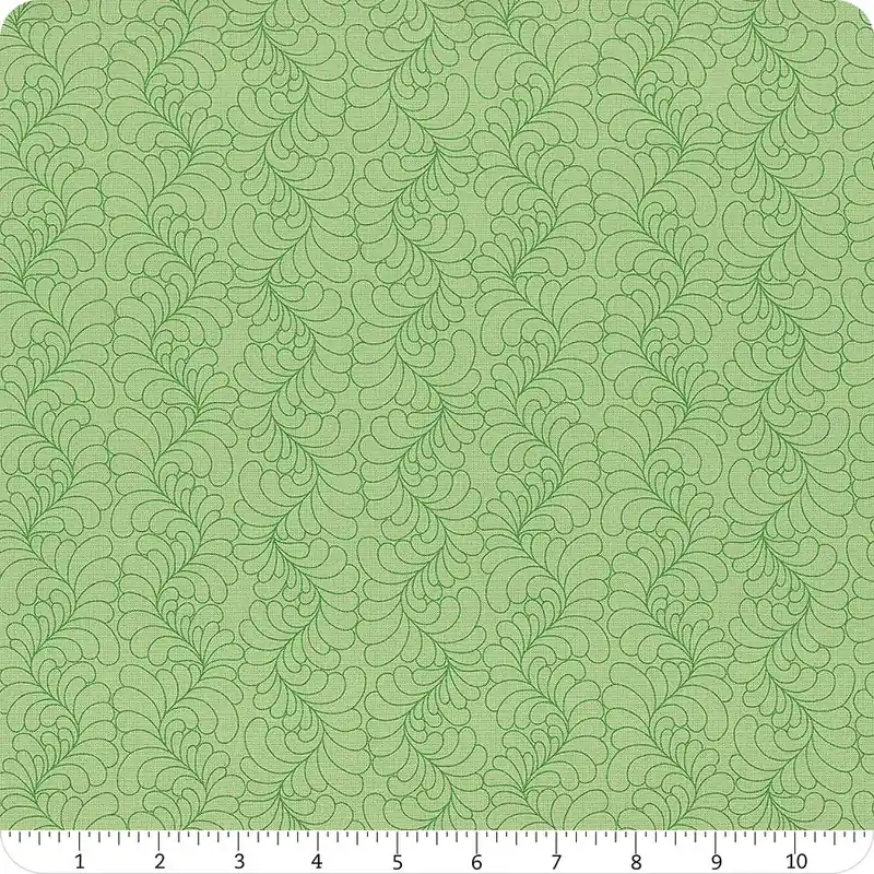 Rainbow Sherbet Mint Feathers Yardage | SKU# 45022-26 Special Discount