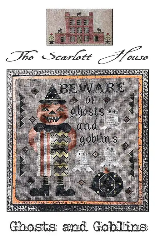 Ghosts and Goblins Cross Stitch Pattern | The Scarlett House Today Only