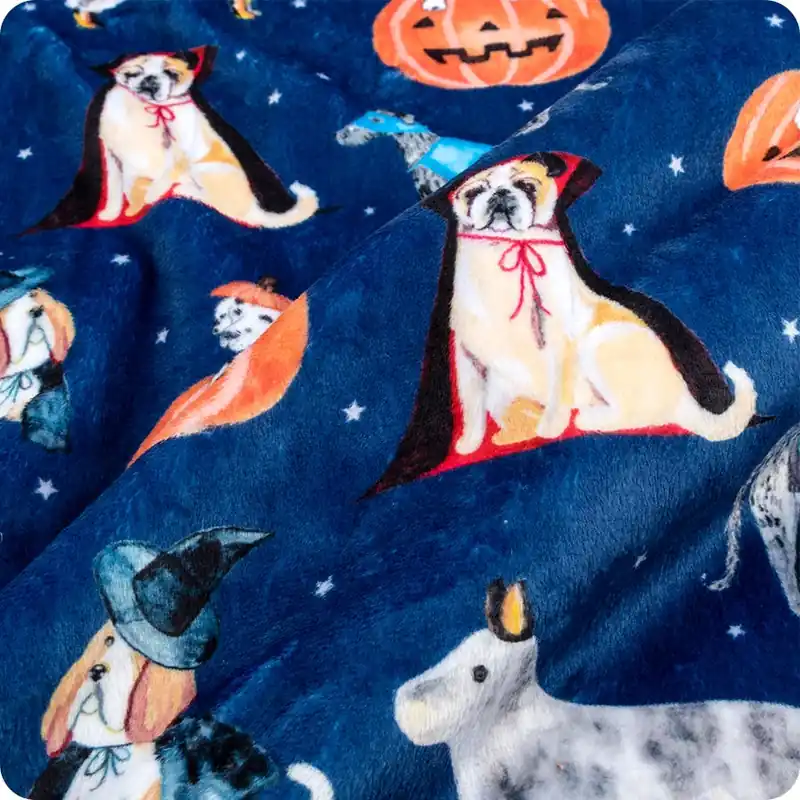 Fast Shipping Cuddle Midnight Howl-Oween Digitally Printed Yardage | SKU# DCHOWL-OWEEN
