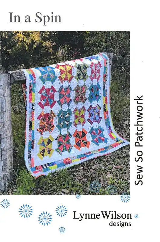 In a Spin Quilt Pattern | Lynne Wilson Designs #LWD219 Weekend Sale