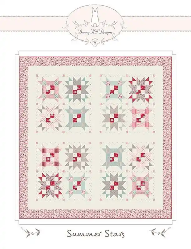 Instant Buy Summer Stars Quilt Pattern | Bunny Hill Designs #BHD-2198