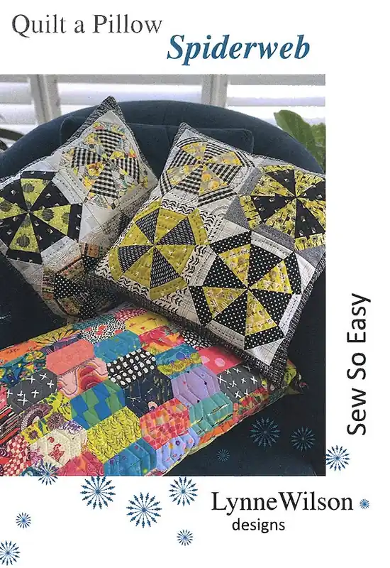 Quilt a Pillow Spiderweb Pillow Pattern | Lynne Wilson Designs #LWD221 Latest