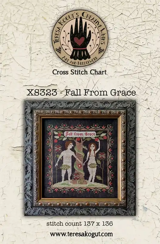 Fall From Grace Cross Stitch Pattern | Teresa Kogut Clearance