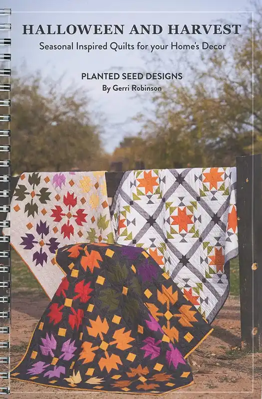 Halloween and Harvest Quilt Booklet | Planted Seed Designs #P120-HALLOWEEN Markdown