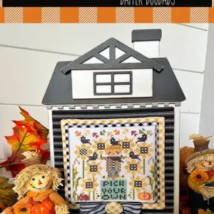 Worldwide Shipping Scarecrow Festival 3 Downloadable PDF Cross Stitch Pattern | Stitching with the Housewives Dapper Doodads