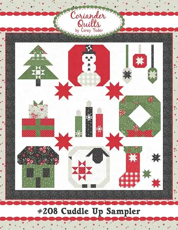 Cuddle Up Sampler Quilt Pattern | Coriander Quilts #CQ-208 Reduced Price