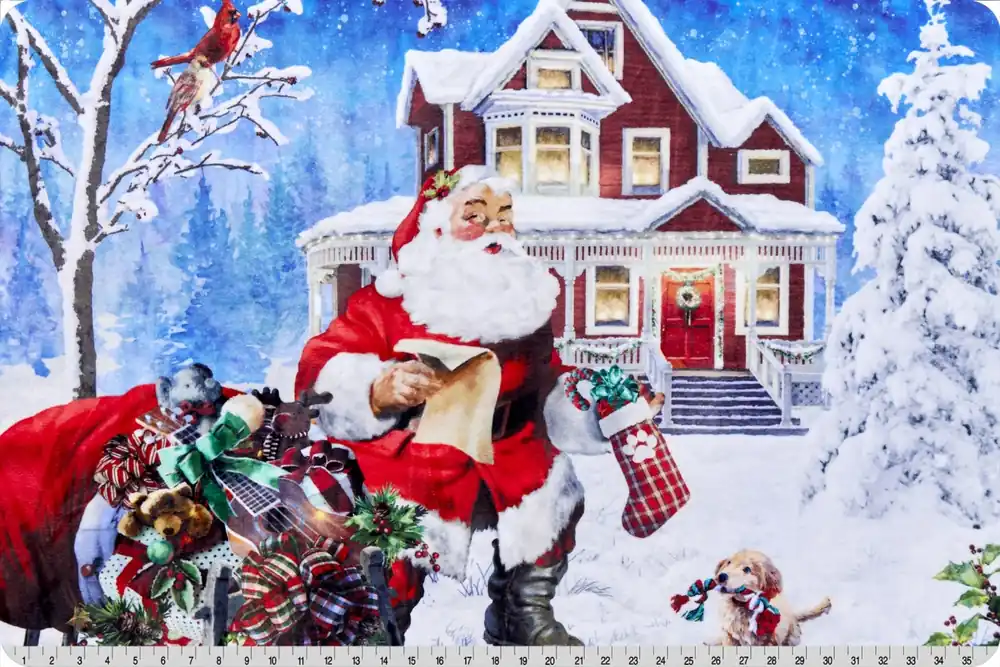 Secure Checkout Cuddle Ol' St. Nick Digital Quilt Panel | SKU# HDFCPOLSTNICK-DECEMBER