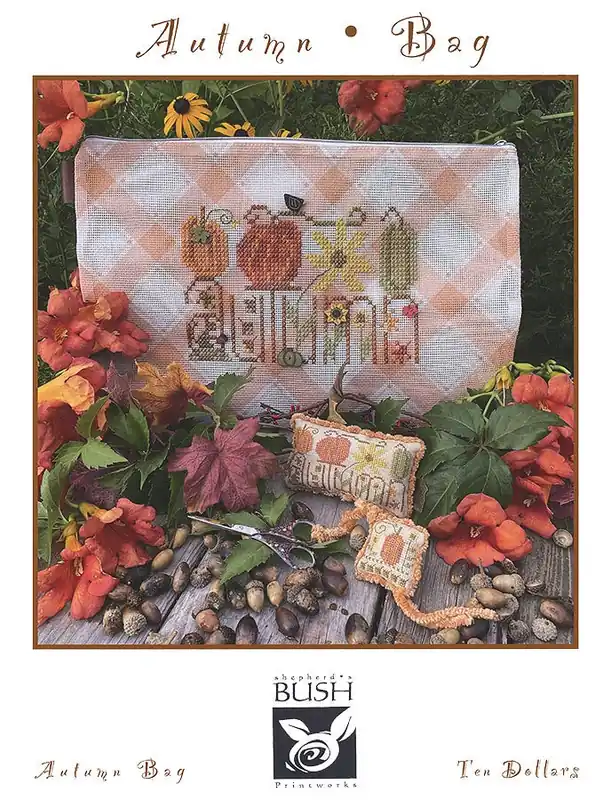 Autumn Bag Cross Stitch Pattern | Shepherd's Bush Printworks Budget