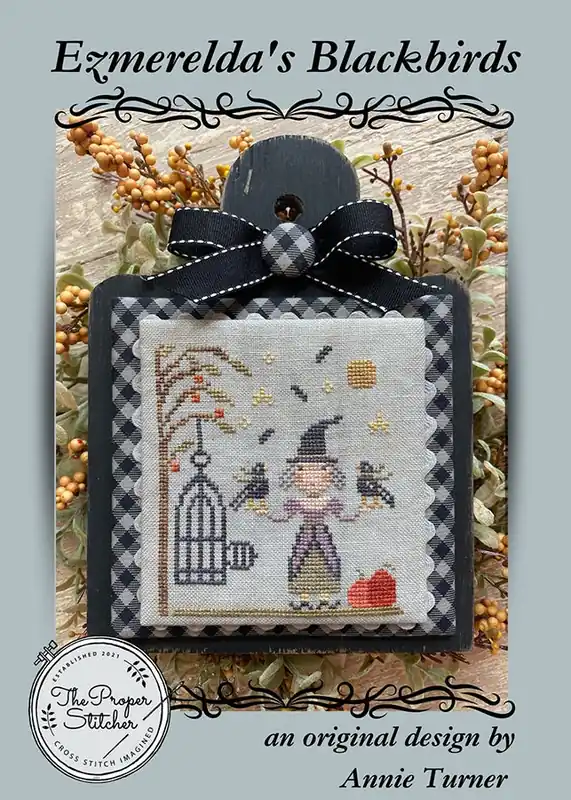 High Quality Ezmerelda's Blackbirds Cross Stitch Pattern | The Proper Stitcher