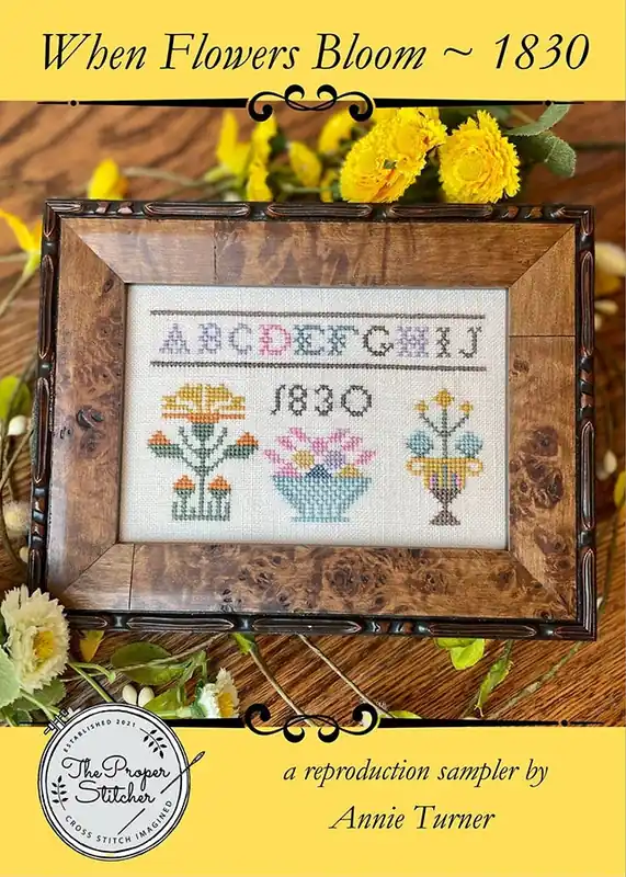 When Flowers Bloom 1830 Cross Stitch Pattern | The Proper Stitcher Price Drop