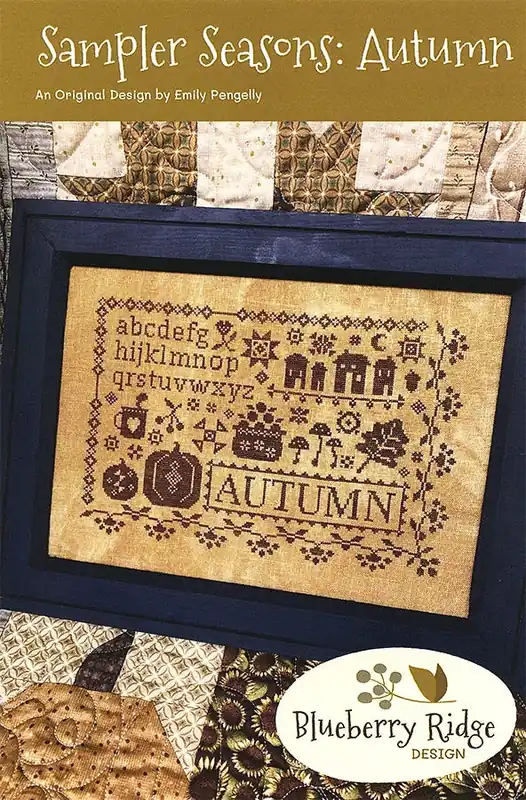 New Release Sampler Seasons: Autumn Cross Stitch Pattern | Blueberry Ridge Design
