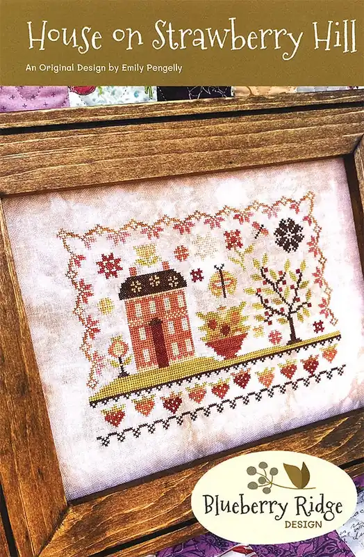 Big Sale House on Strawberry Hill Cross Stitch Pattern | Blueberry Ridge Design