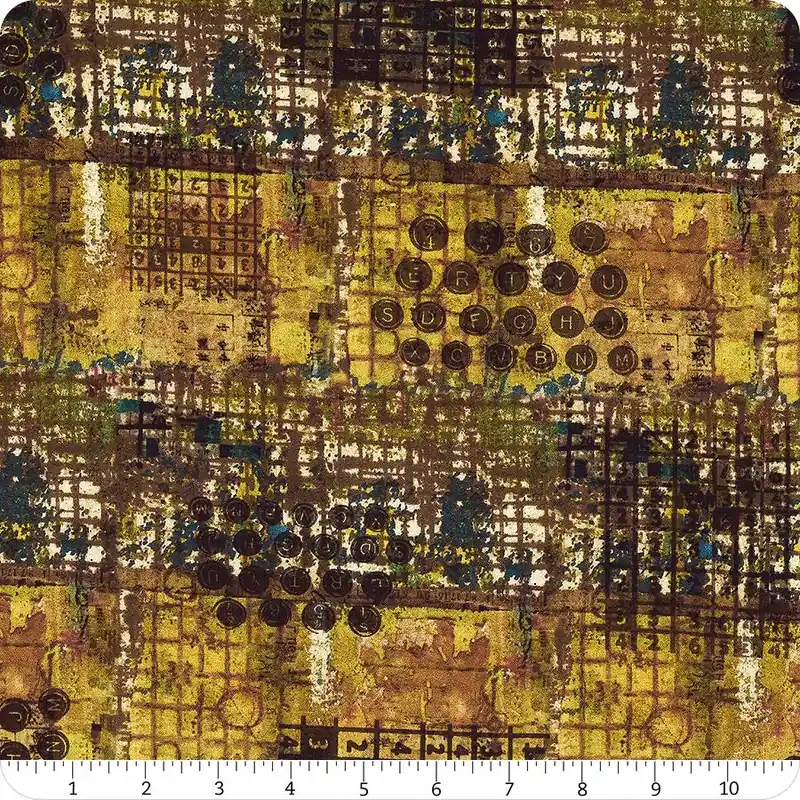 Storyboard Amber Type Yardage | SKU# PWSE005-AMBER Limited Offer