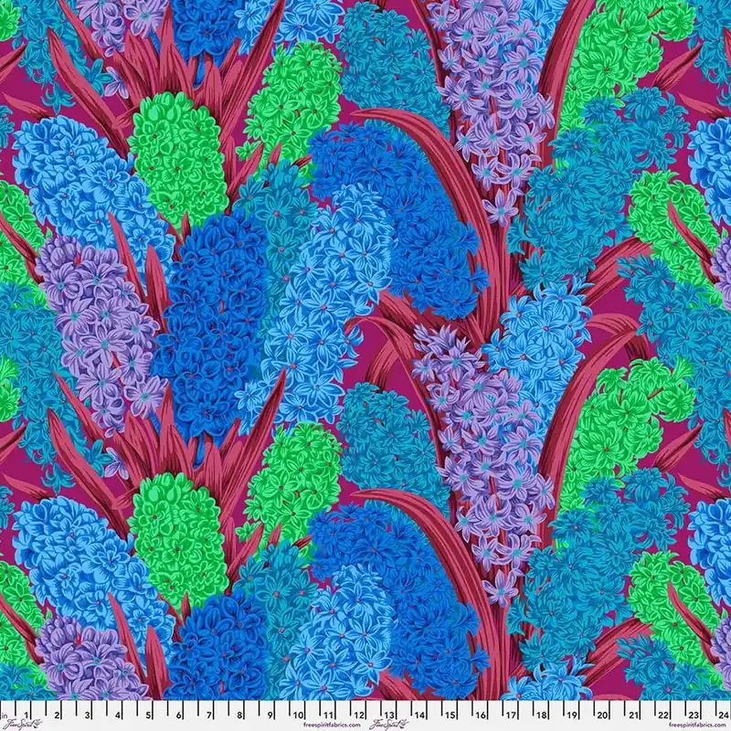 Direct From Factory Kaffe Fassett Collective Blue Hyacinthus Yardage | SKU# PWPJ123-BLUE