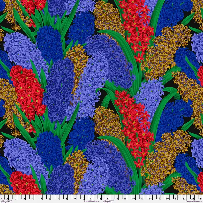 Must Have Kaffe Fassett Collective Dark Hyacinthus Yardage | SKU# PWPJ123-DARK