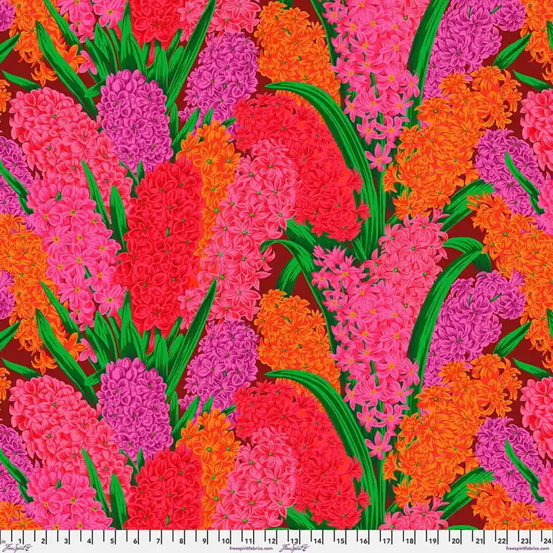 Time-Limited Kaffe Fassett Collective Red Hyacinthus Yardage | SKU# PWPJ123-RED