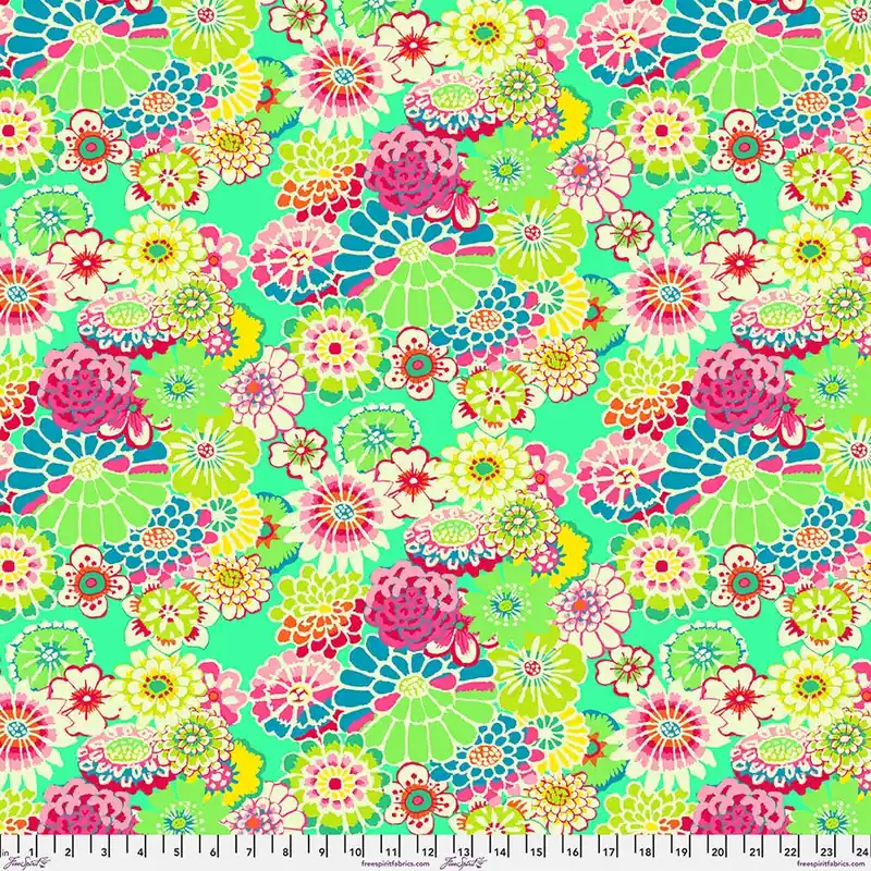 Kaffe Fassett Collective Green Asian Circles Yardage | SKU# GP89-GREE Viral